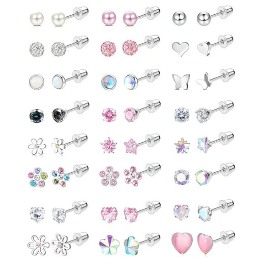 Mud Ball Earring Set High-Quality Titanium Steel Earrings In A Multi-Piece Set