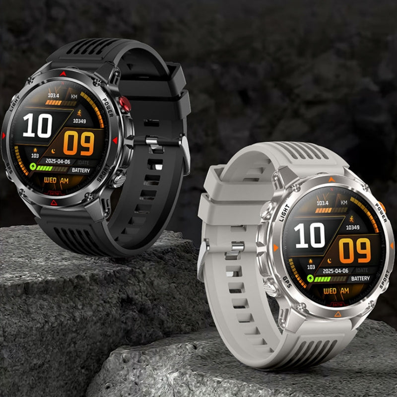 Smart GPS Flashlight Compass Bluetooth Calling Outdoor Sports Watch