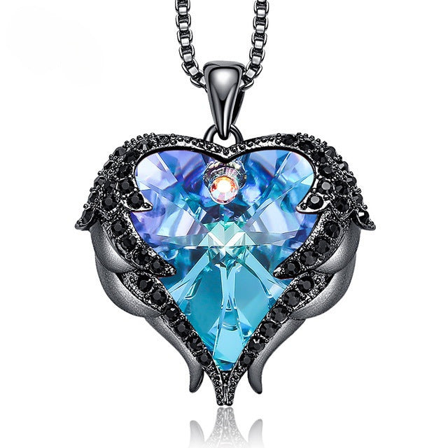 Heart Of The Ocean Necklace Angel Wings