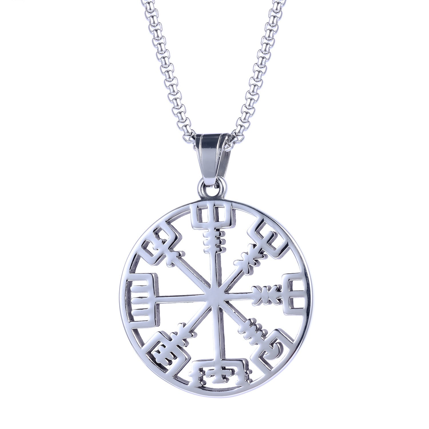 Runic Personality Retro Fashion Titanium Steel Pendant