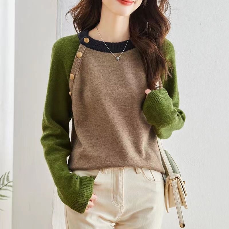 Womens Sweater With A Relaxed Designer-inspired Knit Top