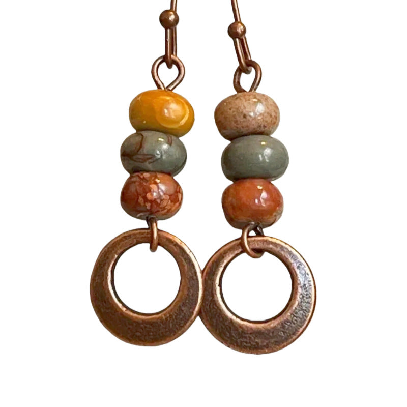 Fashionable Minimalist Retro Style Alloy Earrings