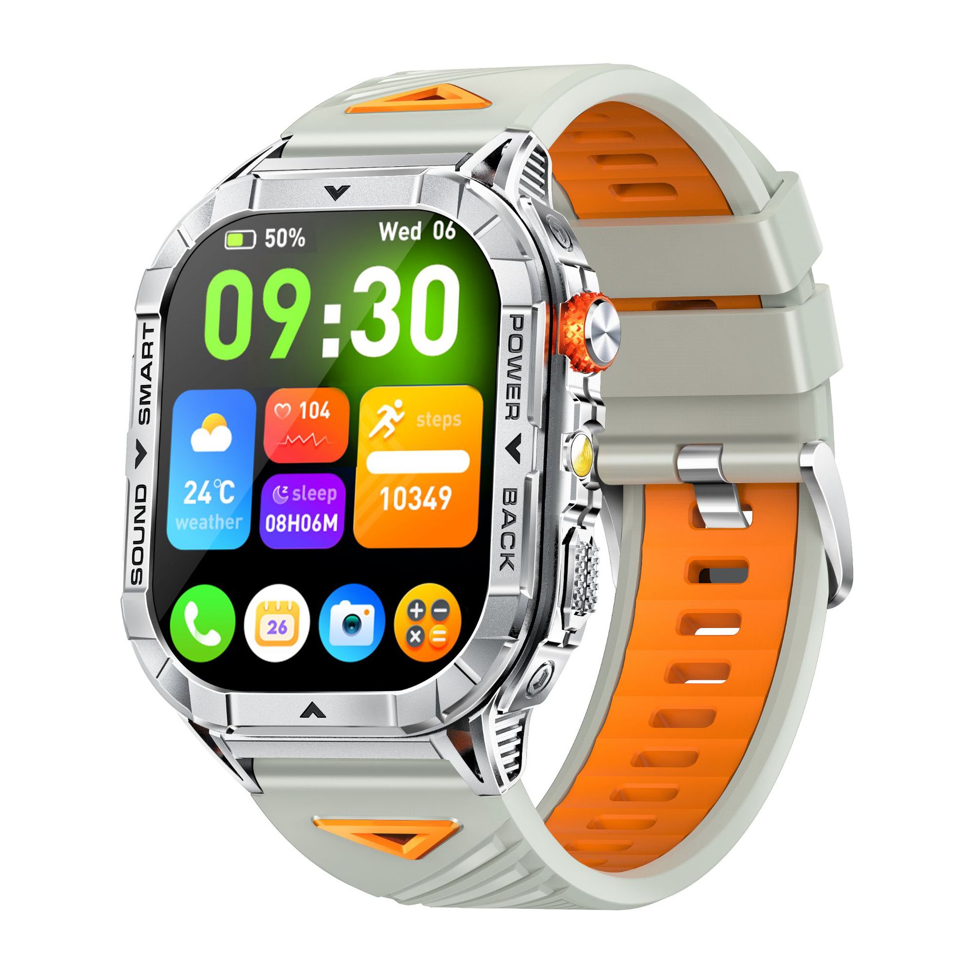 K70A Smartwatch With Heart Rate Monitoring And Bluetooth Calling