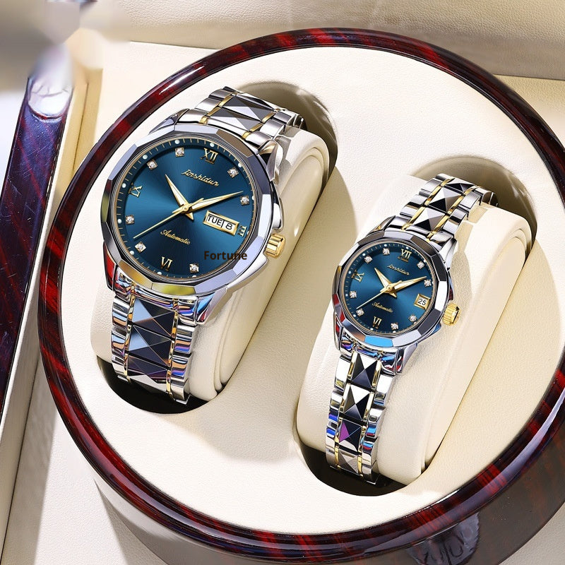 Casual Mechanical Watch With A Large Dial For Couples