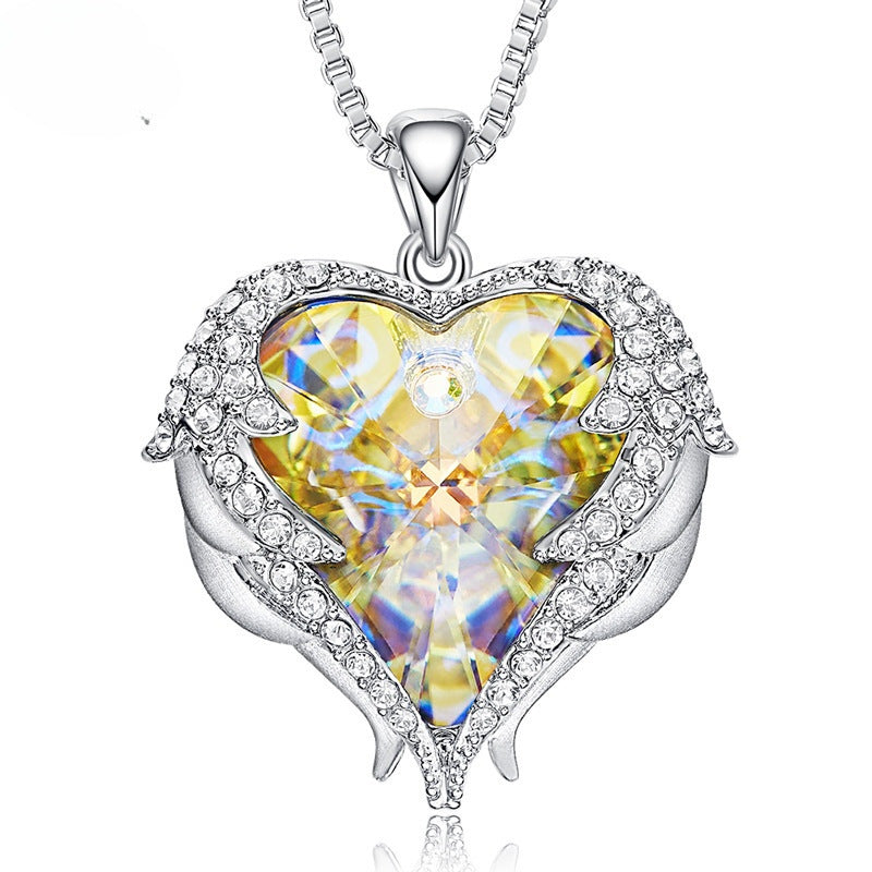 Heart Of The Ocean Necklace Angel Wings