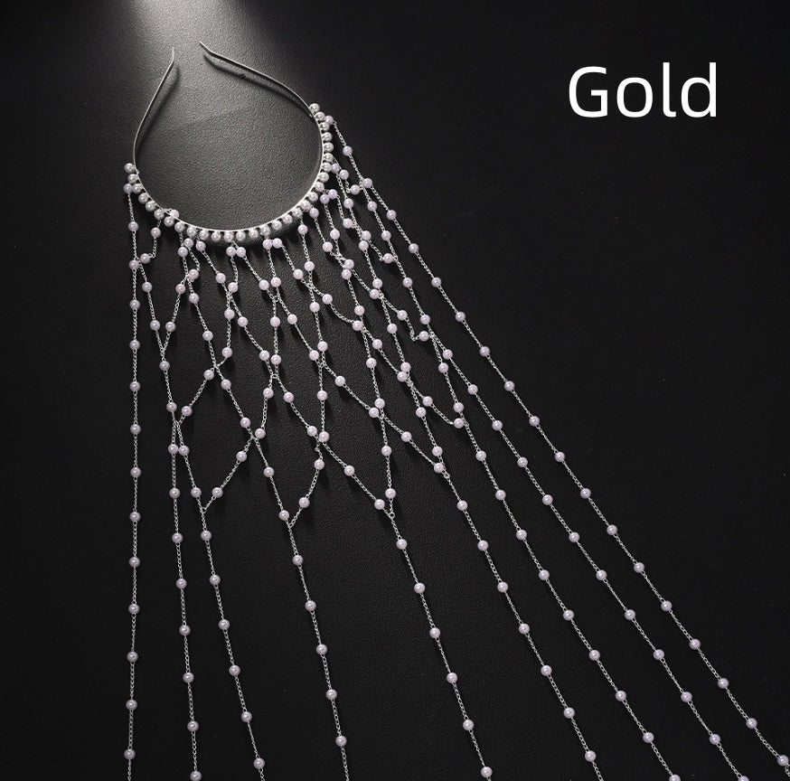 High-end Pearl Hairband Accessory For Formal Dresses