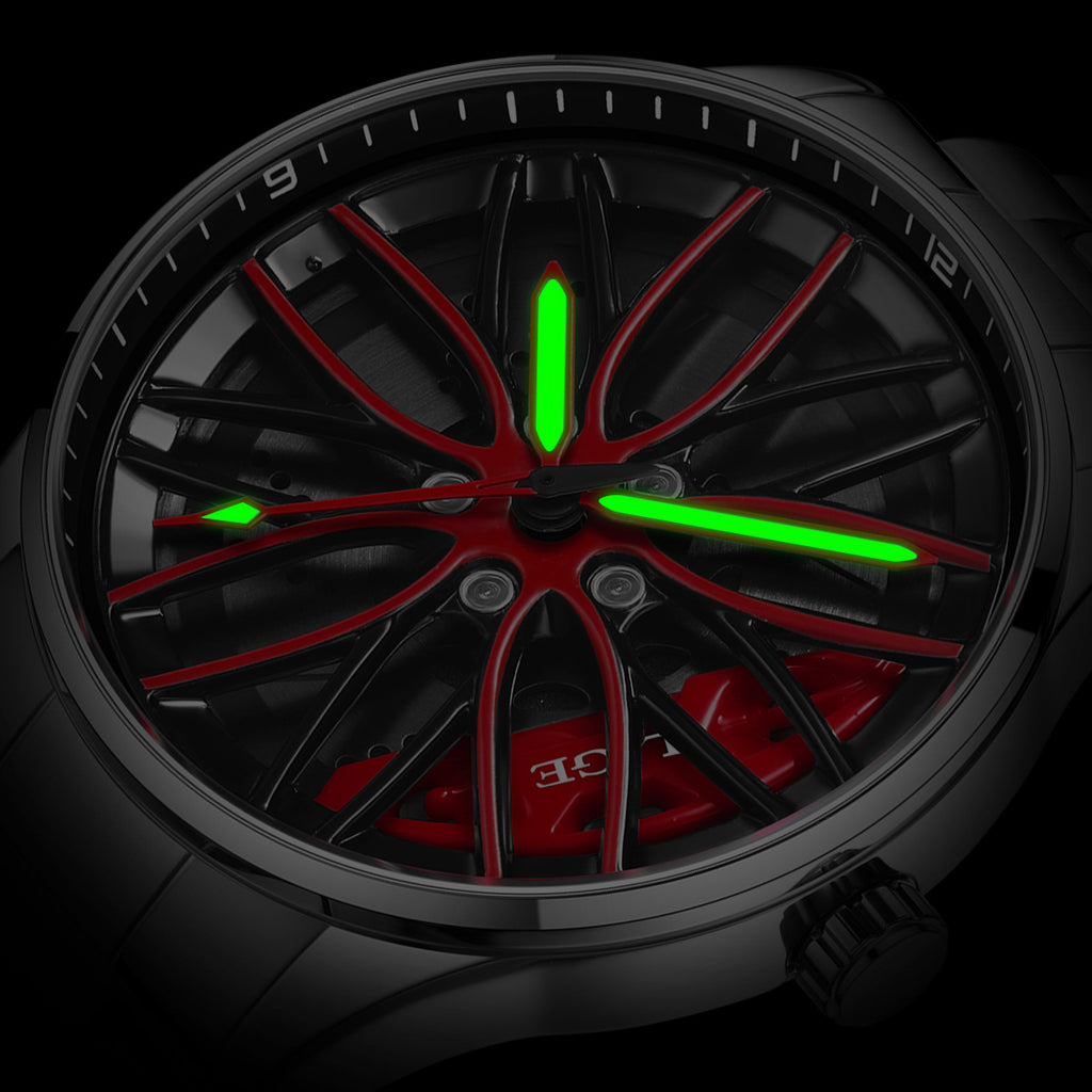 Rotating Dial Watch With A Hollowed-out Design