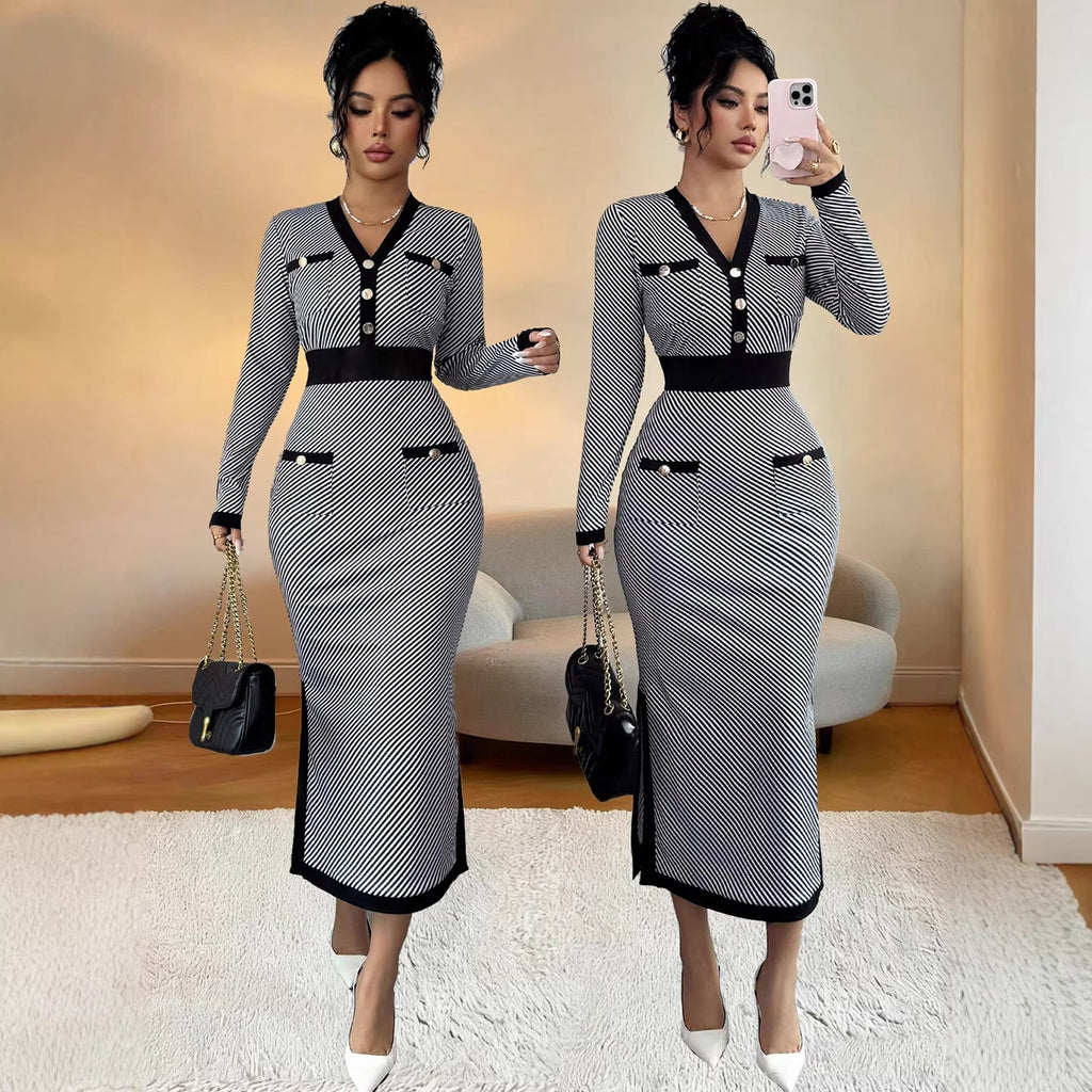 Fashionable Minimalist And Slim Fit Womens Dress