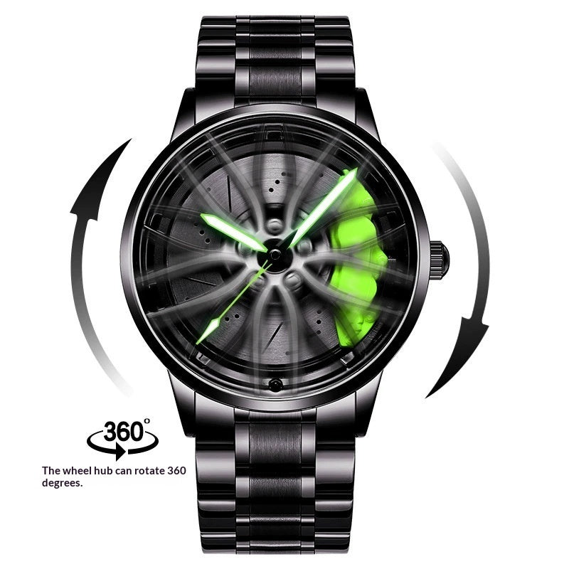 Hollowed-out Hydraulic Mens Quartz Watch