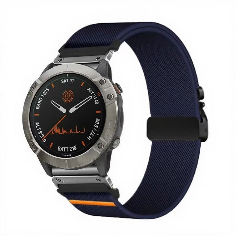 Elastic String Fabric Woven Men Watch Strap