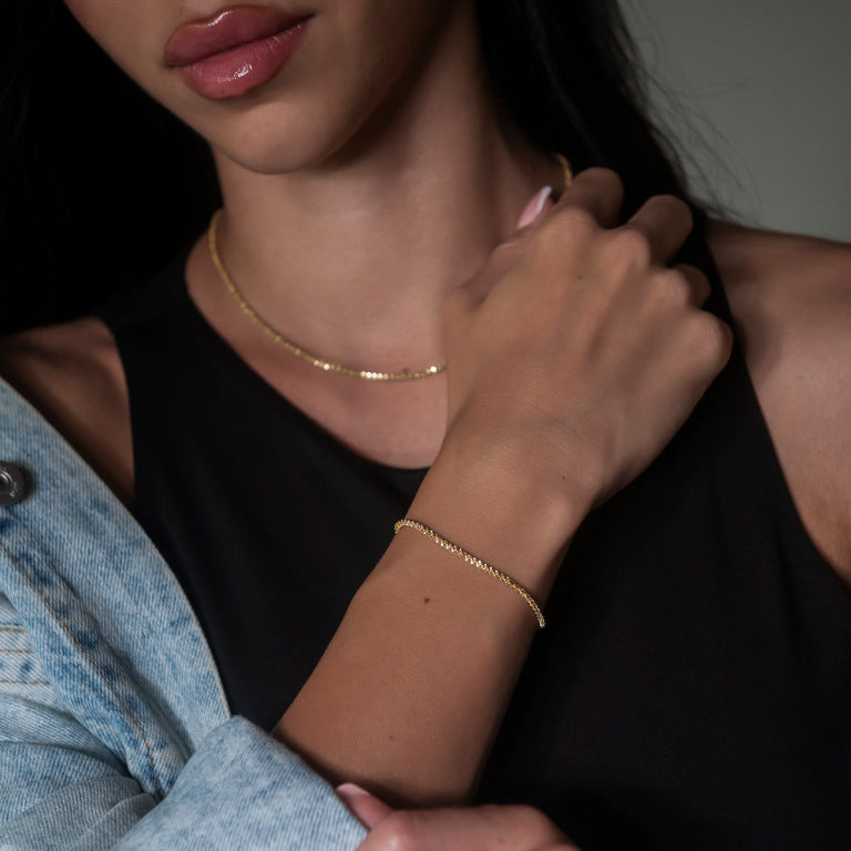 Summer New Gold Sparkling Bracelet Women