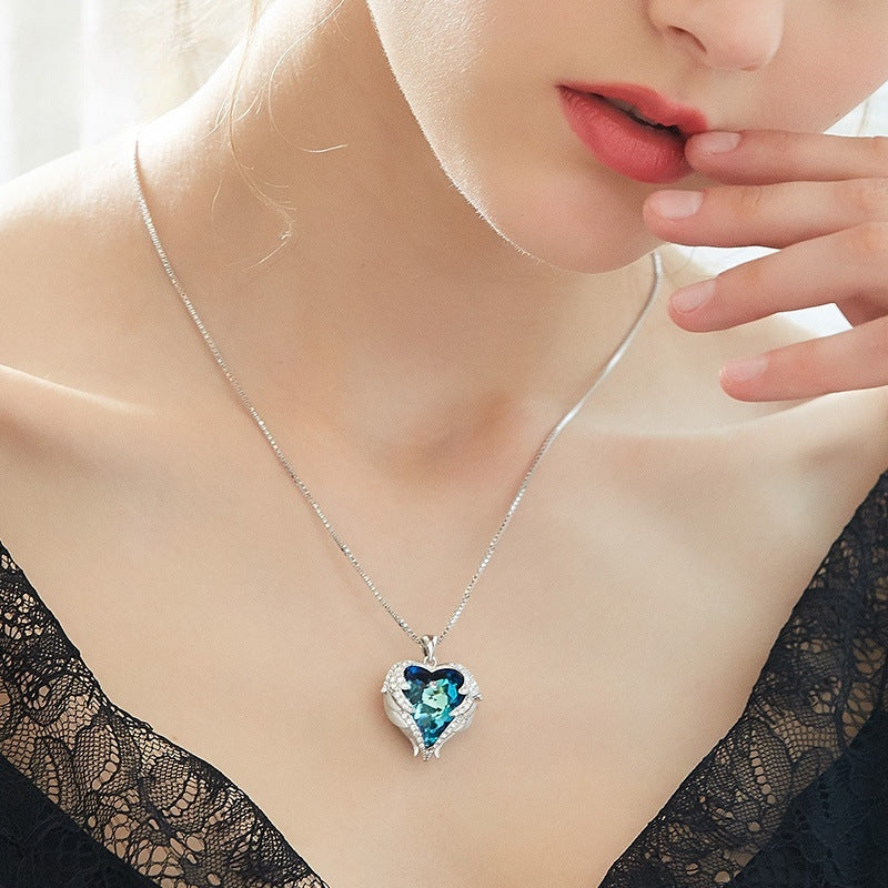 Heart Of The Ocean Necklace Angel Wings
