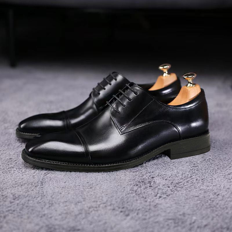 Classic Casual 3D Squaretoe Leather Shoes For Me
