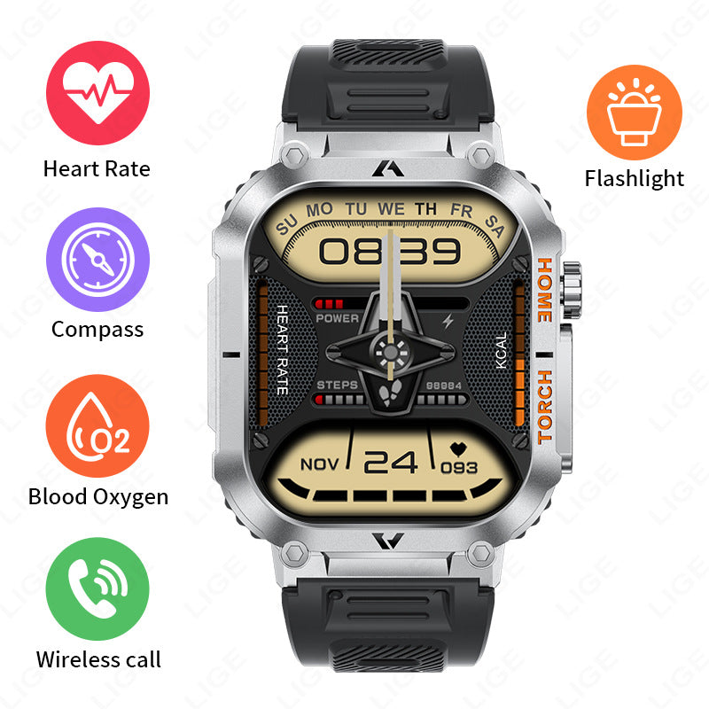 Blood Pressure Health Monitoring Smart Sports Watch