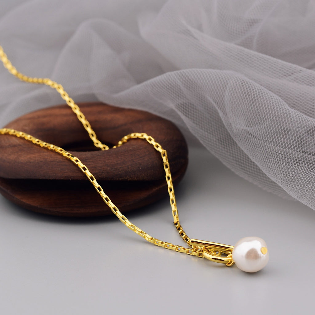 New Korean Minimalist Irregular-shaped Small Pearl Necklace