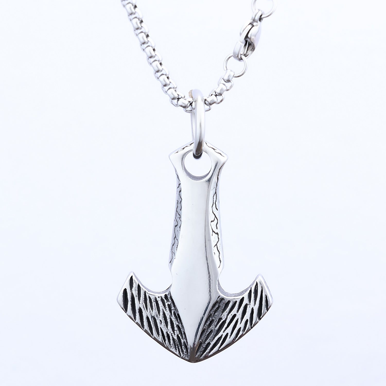 Retro-style Minimalist Anchor-shaped Titanium Steel Pendant Retro And Minimalist