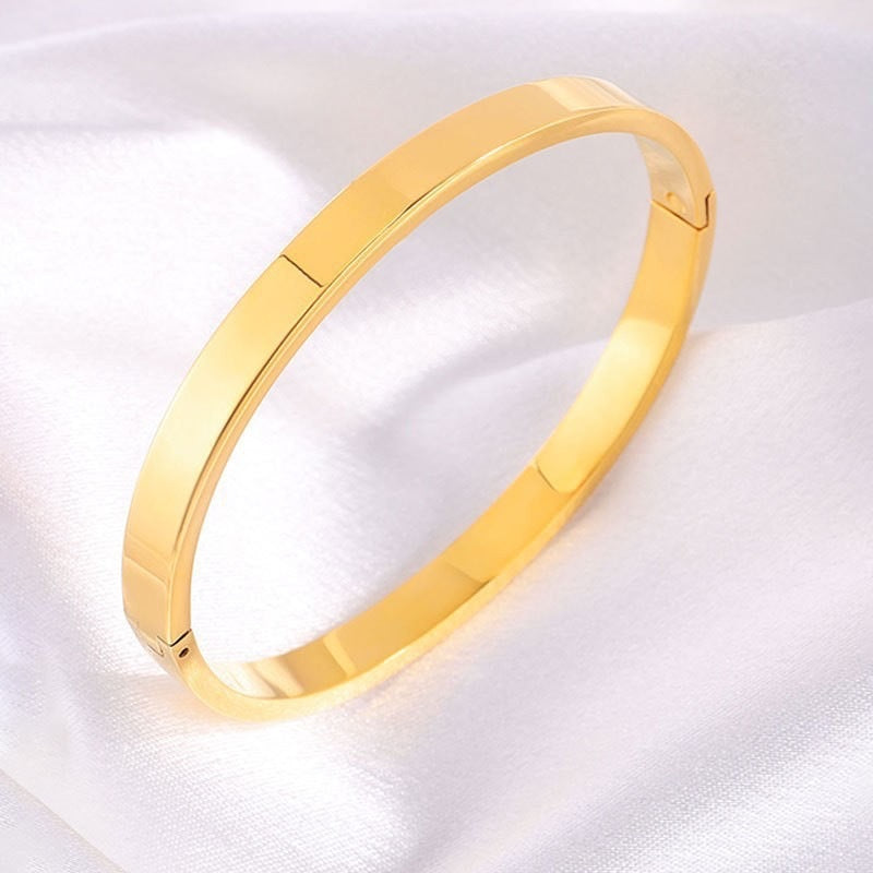 Stainless Steel DIY Engraved Name Trendy European And American-style Bracelet