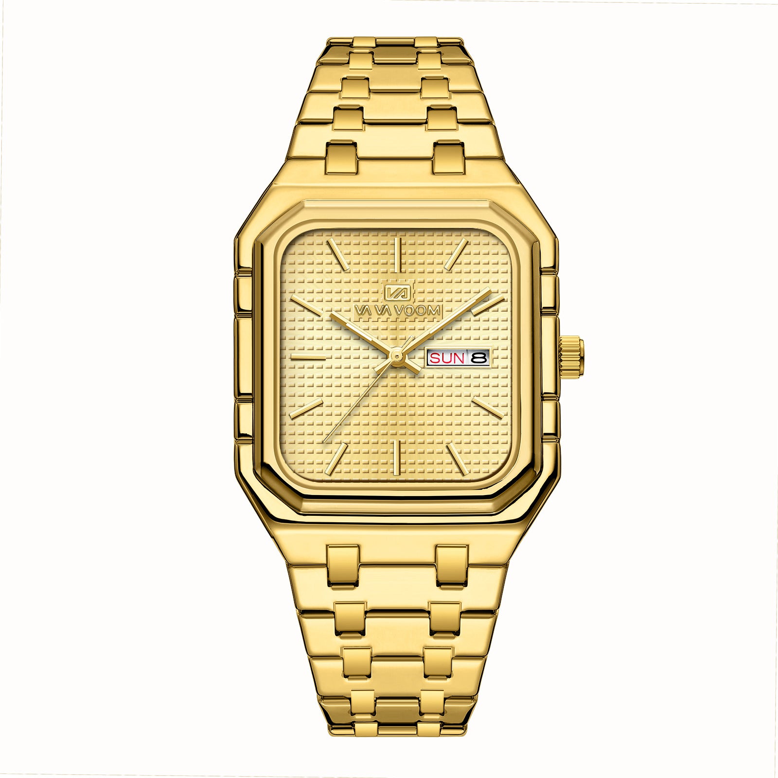Mens Casual Stylish Luminous Square Watch