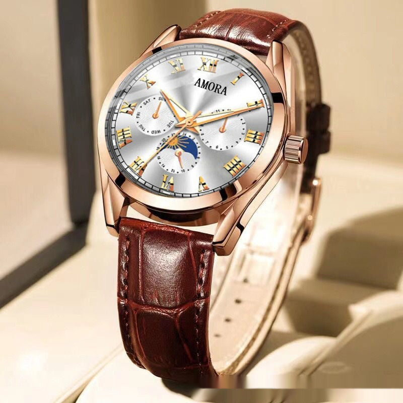 Luminous Quartz Nonmechanical Watch With Water Resistance