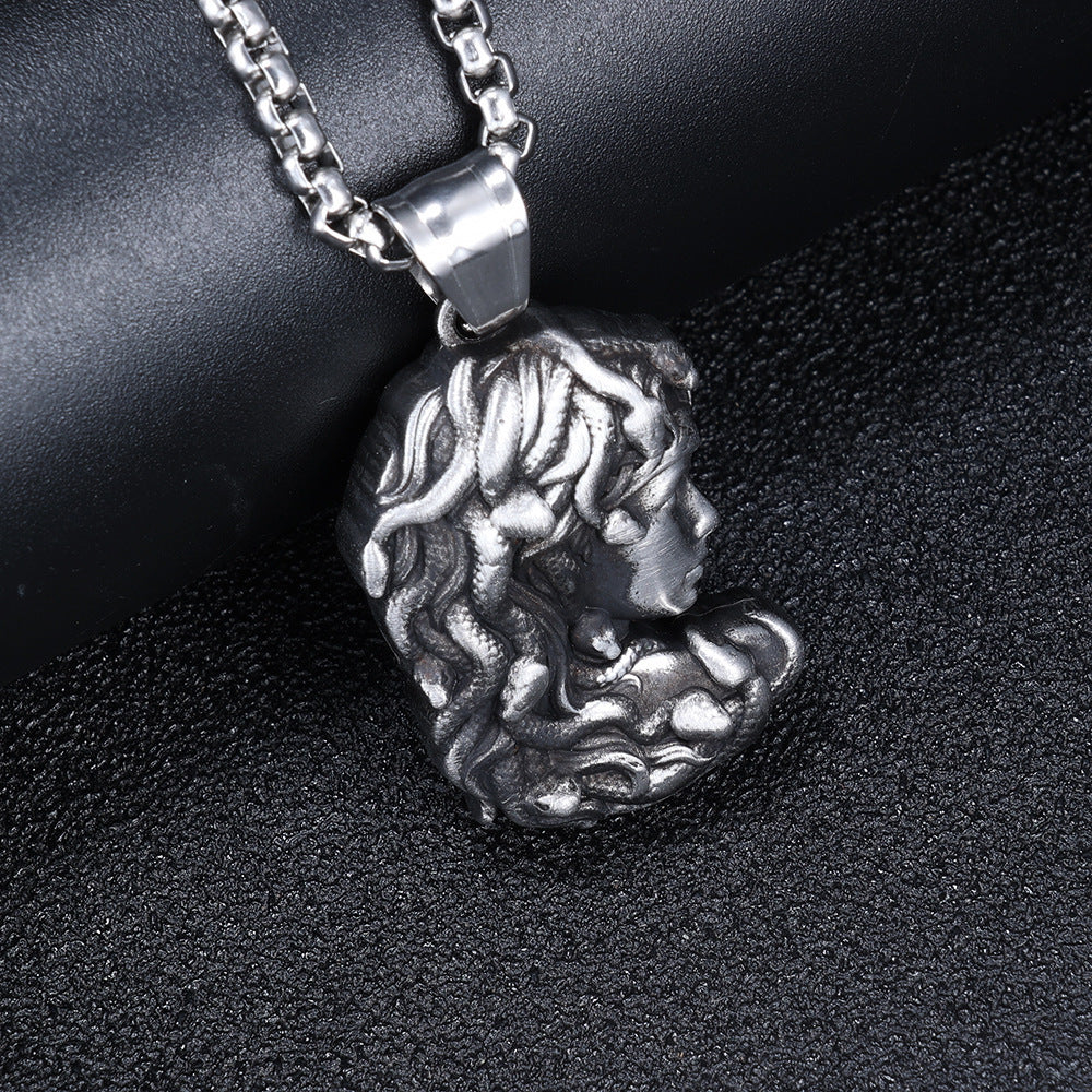Personalized Retro Punk-Style Titanium Steel Pendant