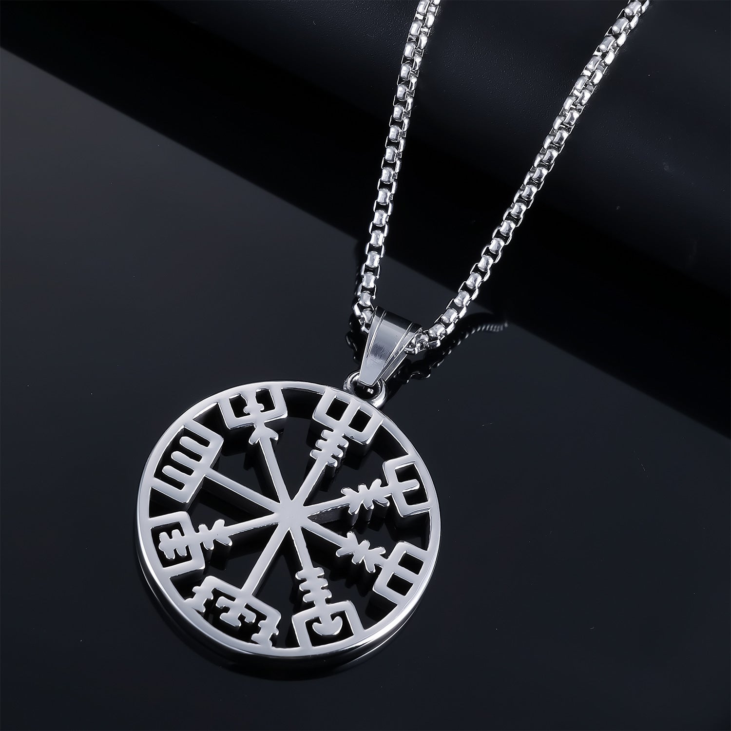 Runic Personality Retro Fashion Titanium Steel Pendant
