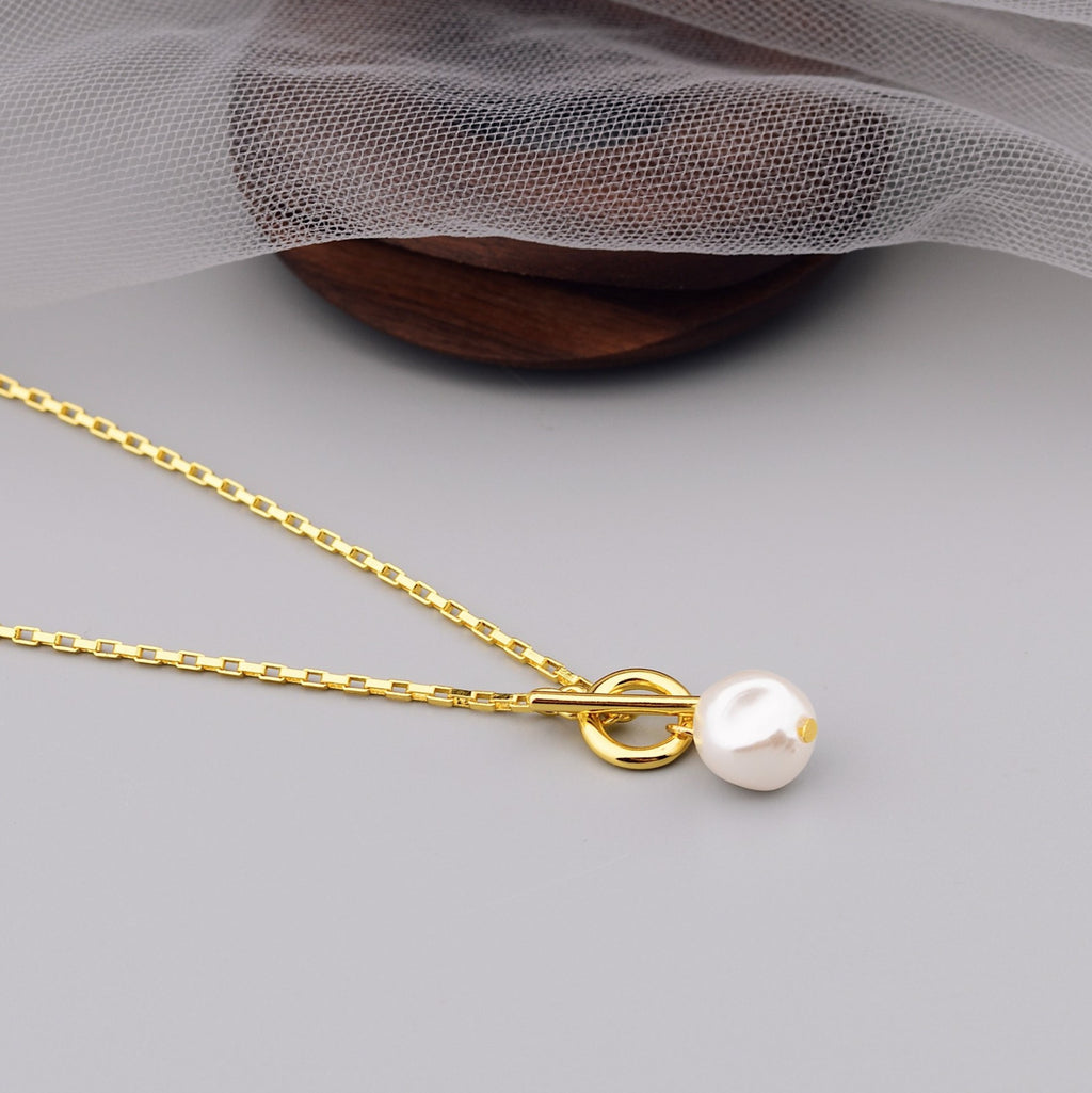 New Korean Minimalist Irregular-shaped Small Pearl Necklace