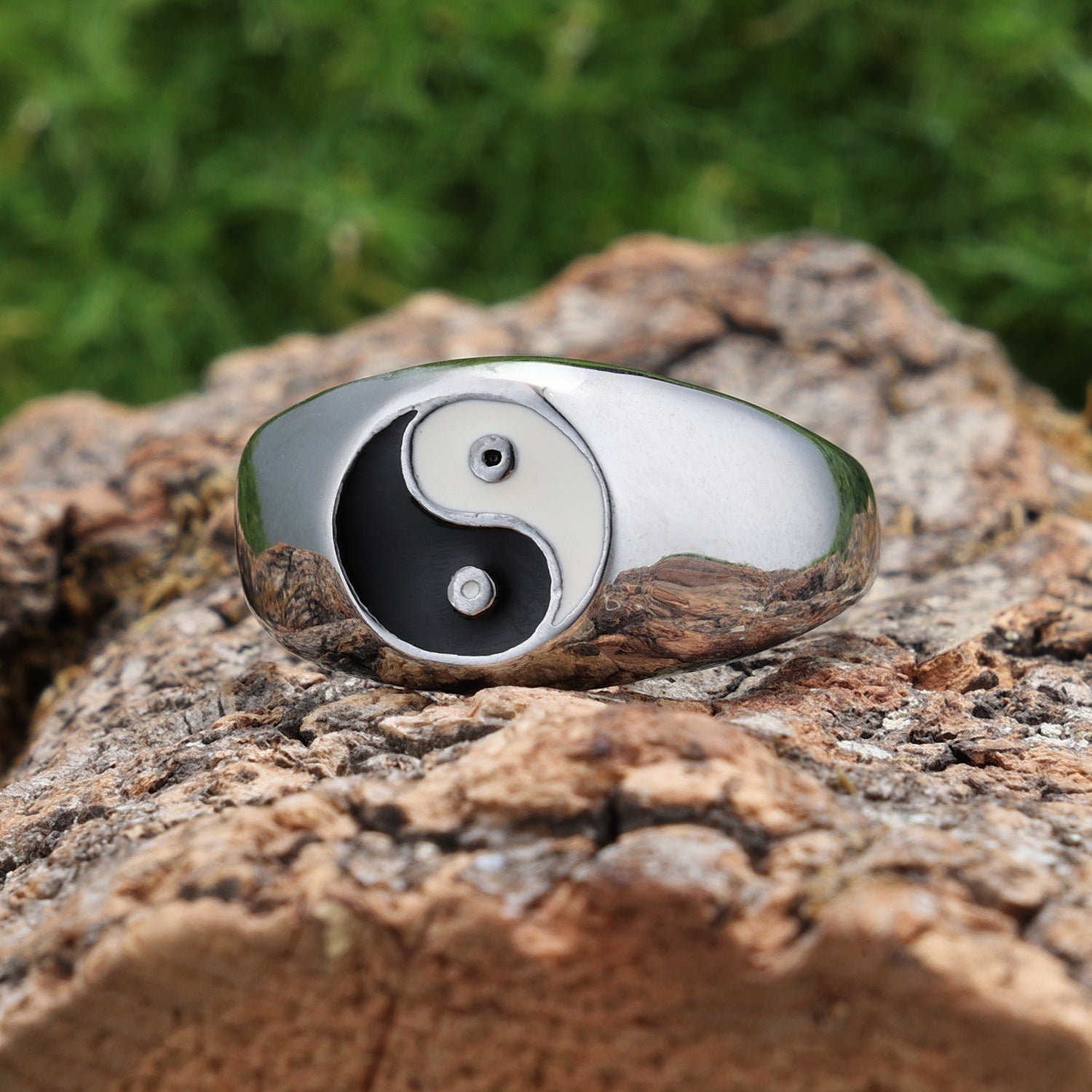 Casual Personalized Minimalist Tai Chi Culture Ring