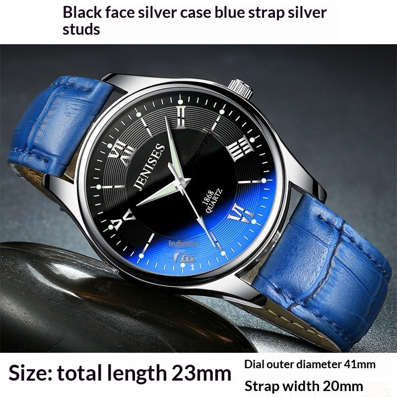 Men's Watch Student Watch Sports Watch Quartz Ultra-thin Waterproof Trendy Luminous Display