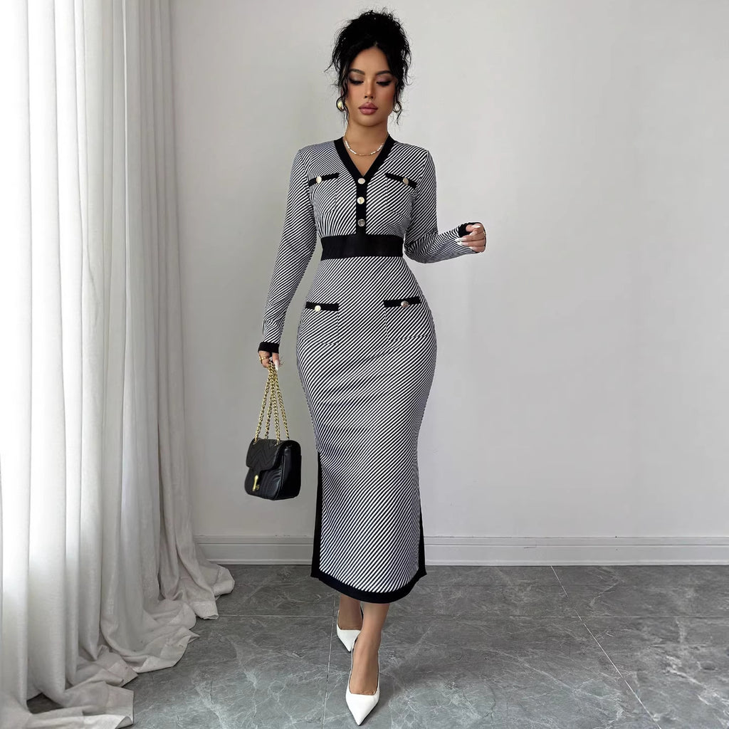 Fashionable Minimalist And Slim Fit Womens Dress